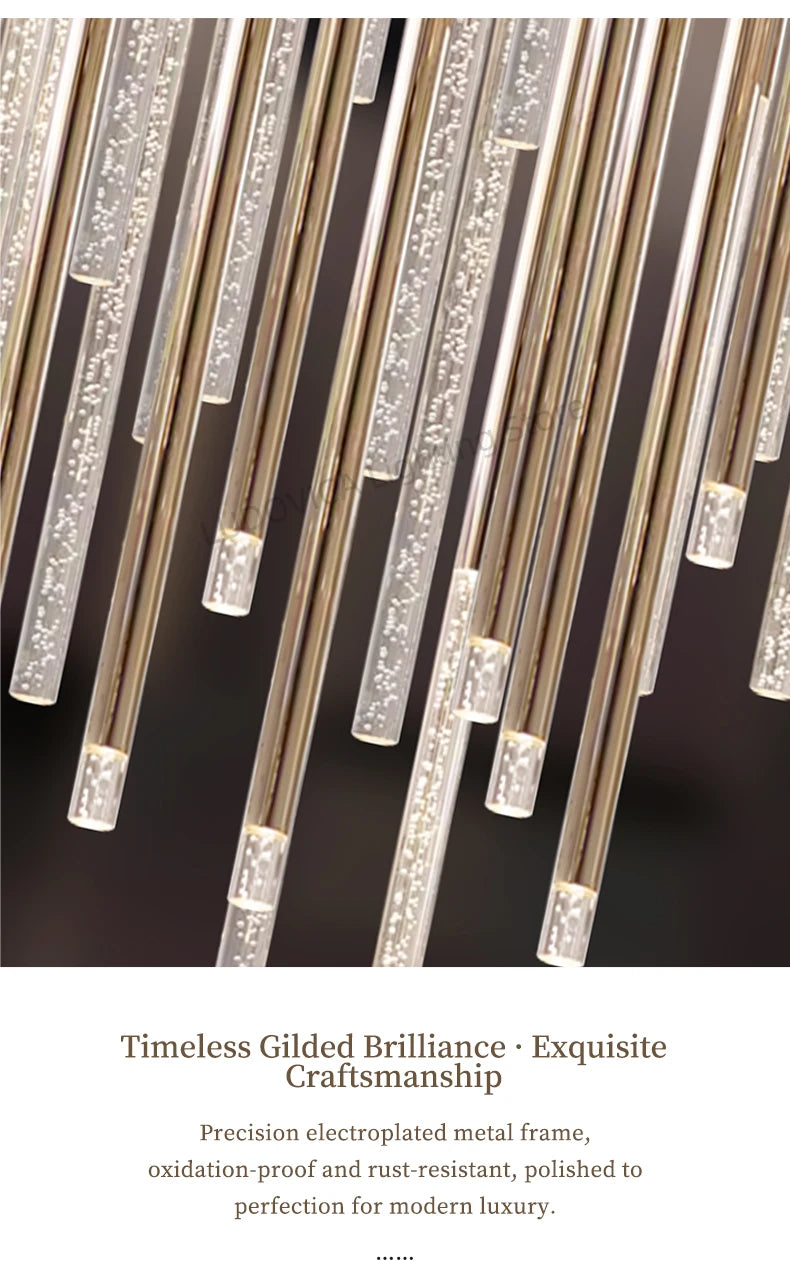 Hotel lobby LED Chandelier Villa hall Living room Crystal Chandeliers Customable High Ceilings Chandelier