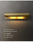Post-Modern Designer Wall Lamp Minimalist Creative Living Room Hong Kong Style Light Luxury Copper Bedroom Decorative Wall Light