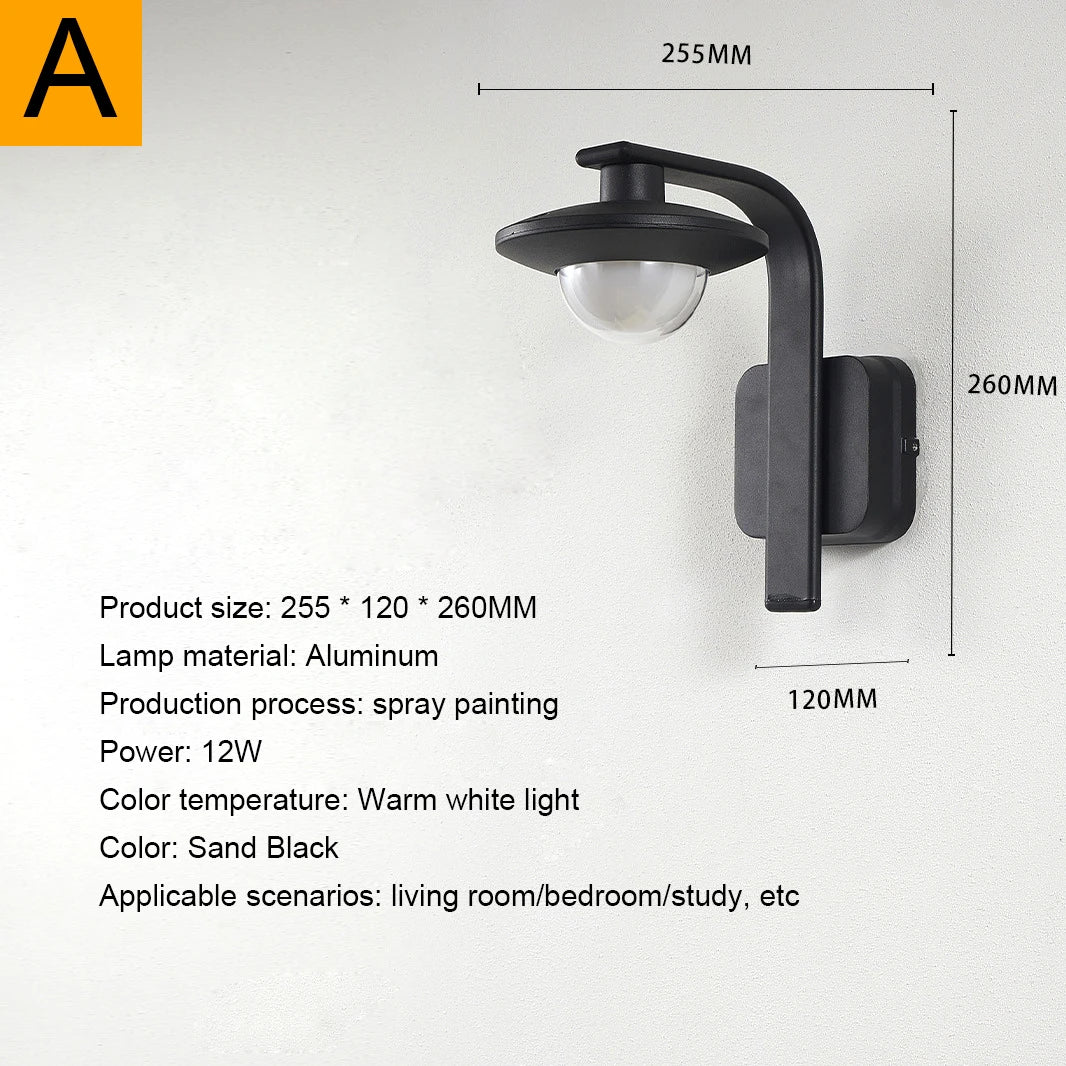 Waterproof LED Wall Light Creative Wall Light IP65 Courtyard Corridor Wall Decoration Modern Garage Balcony Atmosphere Light