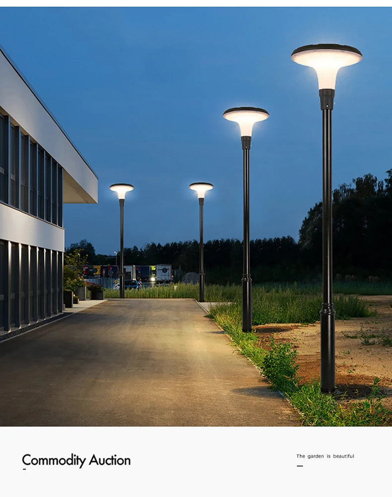 Modern Aluminum Garden Lamp Outdoor Ultra-Bright Home Outdoor Waterproof Garden Villa Community Park Landscape Street Light