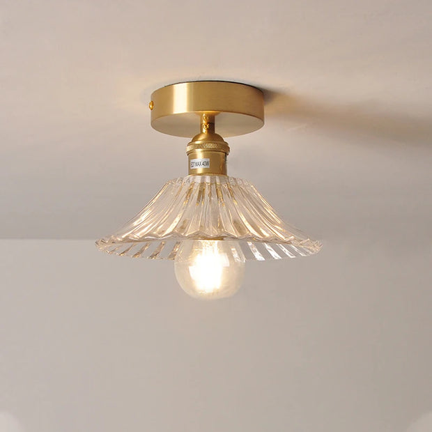 Modern Pendant Ceiling Lamp with Glass Shade for Kitchen Aisle Balcony Bedroom Home Art Deco Led Ceiling Lights Fixtures E27