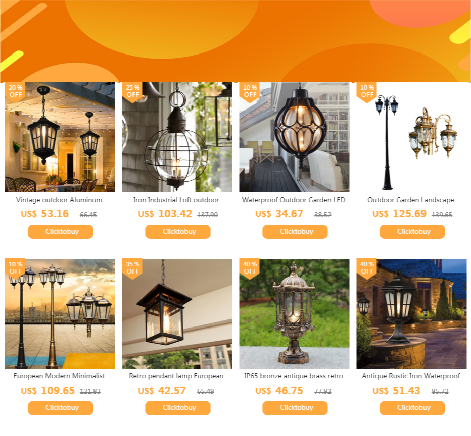 European Vintage Waterproof Street Lamp with Glass Bowls Outdoor Garden Landscape Lamp Bronze Aluminum Body E27 LED Bulb