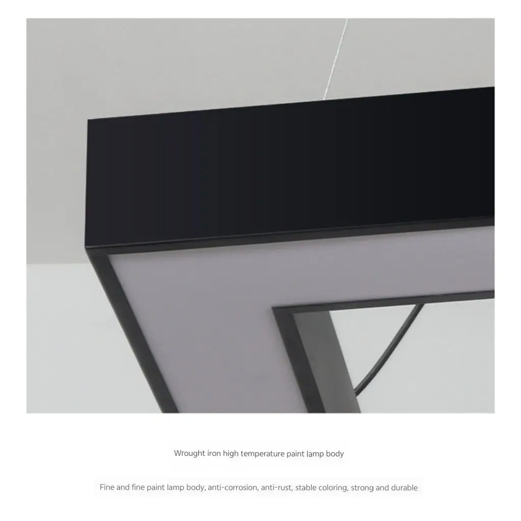 Modern minimalist geometric pendant lights, for dining room, gym, office, LED hollow office pendant lights