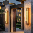 Modern Light Outdoor LED Wall Light Transparent Crystal with Bubble Style for Villa Porch Patio and Garden Lighting Lamps