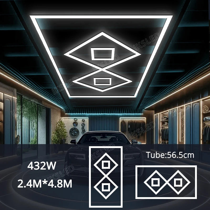 Dimmable  Hexagonal-shaped LED Light  Garage Light High-quality, life Shots, garage/Hair salon Light Honeycomb light AC85-265V