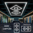 Dimmable  Hexagonal-shaped LED Light  Garage Light High-quality, life Shots, garage/Hair salon Light Honeycomb light AC85-265V