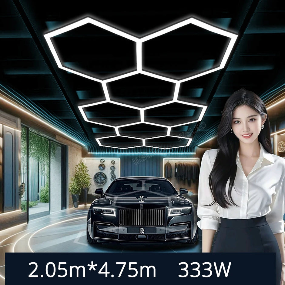 Dimmable  Hexagonal-shaped LED Light  Garage Light High-quality, life Shots, garage/Hair salon Light Honeycomb light AC85-265V
