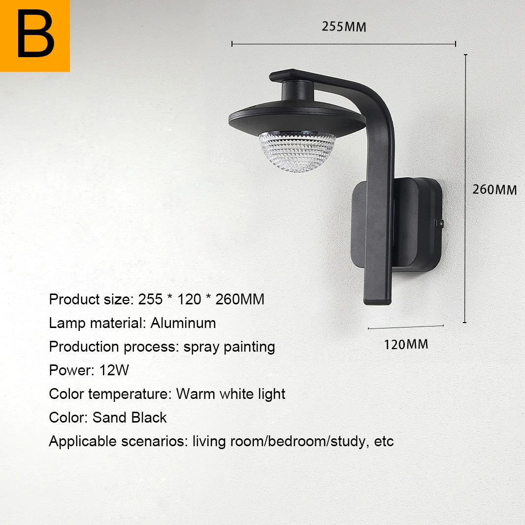 Waterproof LED Wall Light Creative Wall Light IP65 Courtyard Corridor Wall Decoration Modern Garage Balcony Atmosphere Light