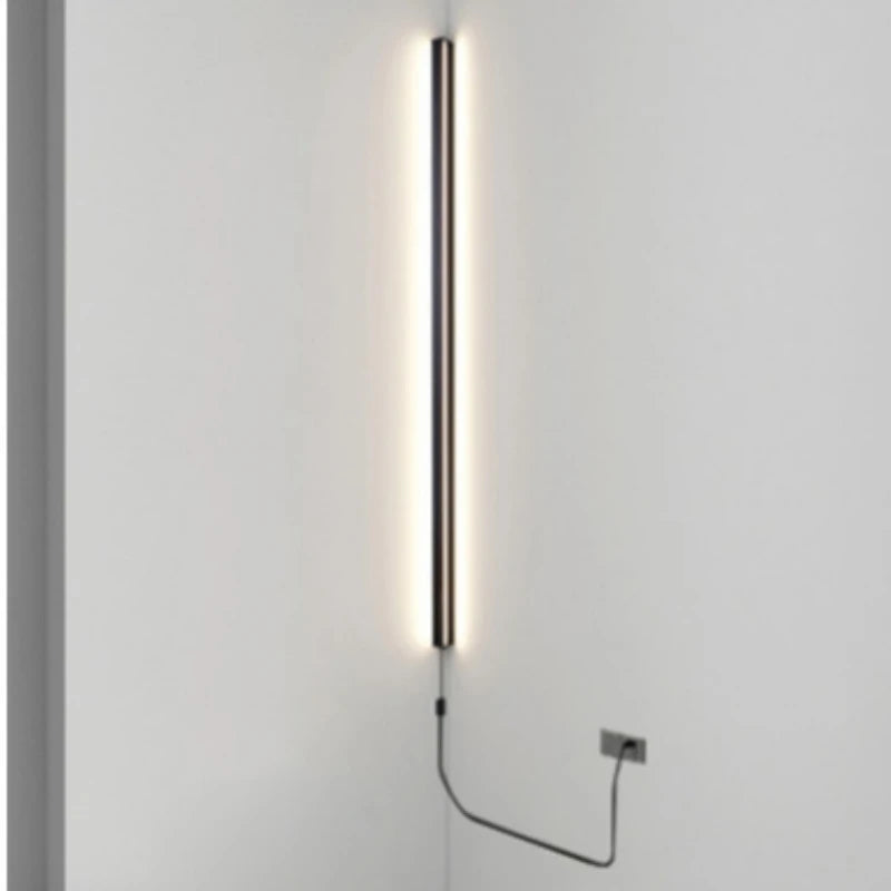 Modern Plug in Long Wall Sconce Indoor Wall Lamp Wall Mounted Light for Bedroom Living Room Hallway
