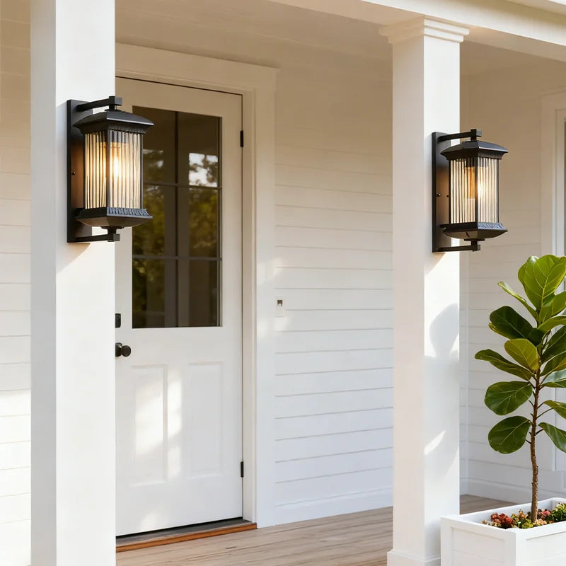 Outdoor Wall Lamps Aisle Wall Light IP54 Waterproof Corridor Balcony Modern New Chinese Villa Door Lights Porch Garden Gate Lamp