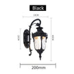 Europe Outdoor Wall Light Retro Garden Yard Porch Lamp Residential Balcony Exterior Waterproof Lighting E27 Glass Fixtures