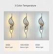 Modern Living Room Long Wall Lights with Anlter Design Gold Black TV Background Decorative Wall Lamp for Bedroom Remote Control
