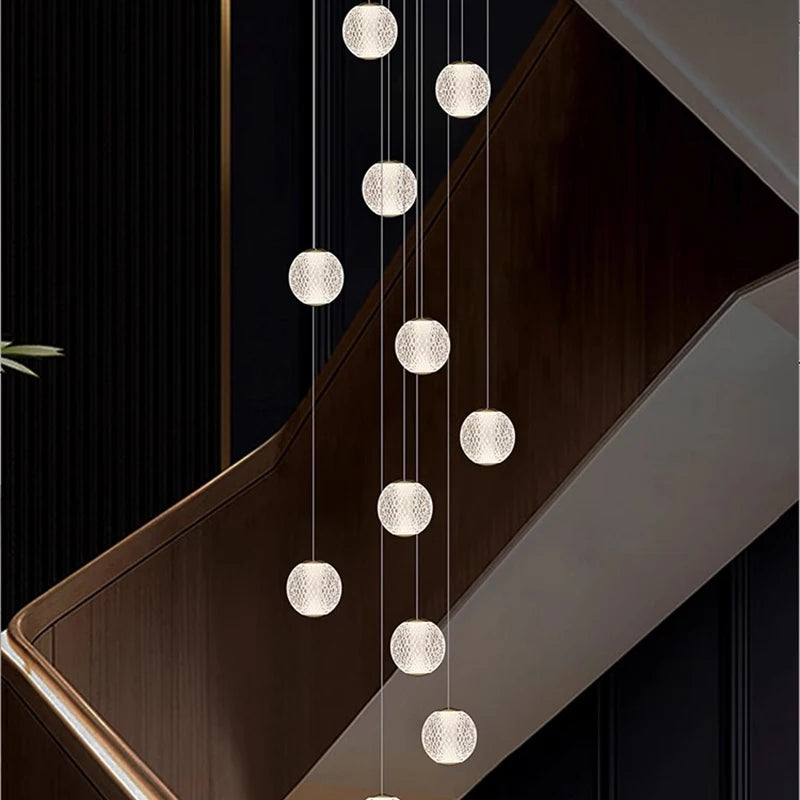Modern Stair chandelier Pendant lights indoor lighting Ceiling lamp hanging light led Chandeliers for living room indoor lightin