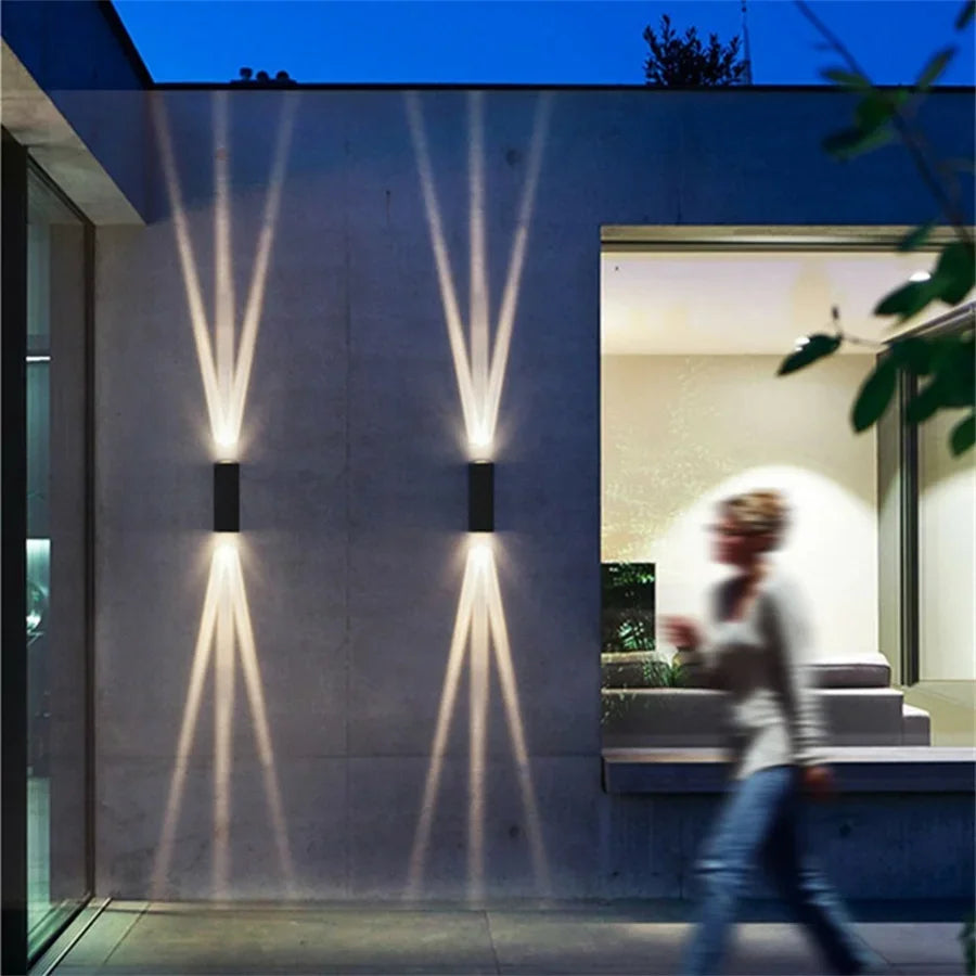 1Pack 20W Waterproof Up and Down LED Wall Lamp Waterproof Exterior Wall Spotlight Outdoor Villa Entrance Garden Porch Light