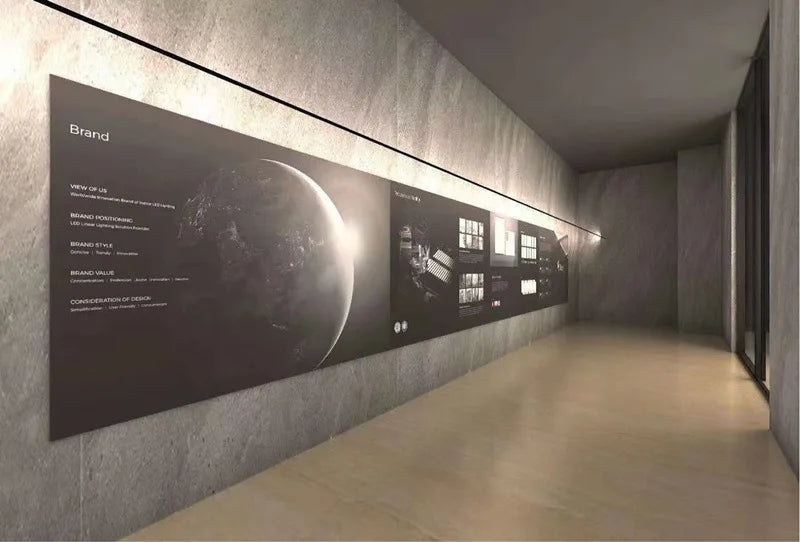 Steel Skyline Lights Modern Minimalist Linear Hallway Ceiling Lamp White Black Living Room Gallery Bedroom Ceiling Pendant Light