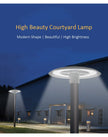 Modern Simple Creative Design Round Aluminum Led Street Lamp Cap Gray Courtyard Commercial Area Green Belt Ip65 Waterproof Light