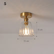 Modern Pendant Ceiling Lamp with Glass Shade for Kitchen Aisle Balcony Bedroom Home Art Deco Led Ceiling Lights Fixtures E27