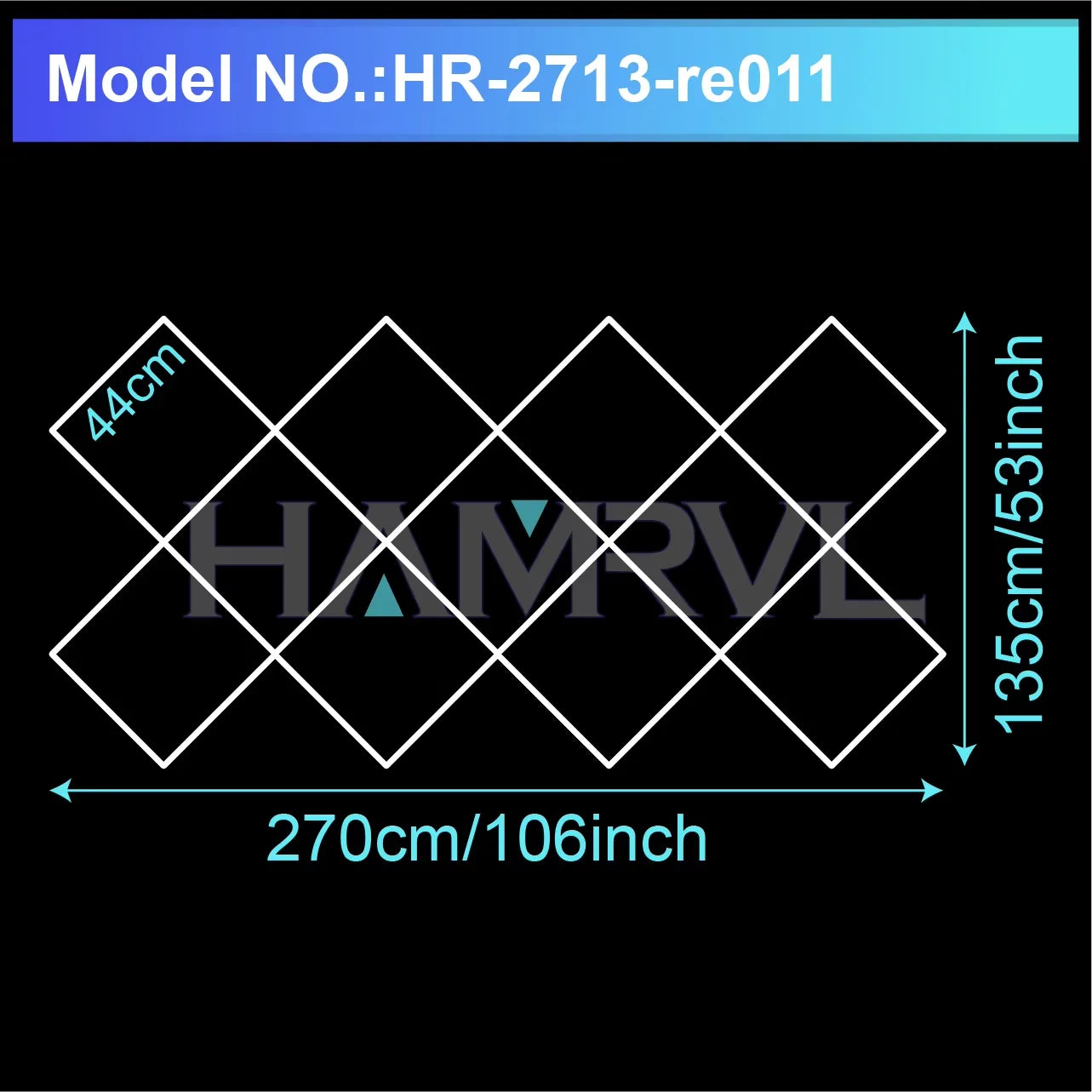 Diamond LED Ceiling Light Hexagonal Design Suitable for Garage Barber Shop Gym Exhibition Hall Ceiling Light Decoration Lighting