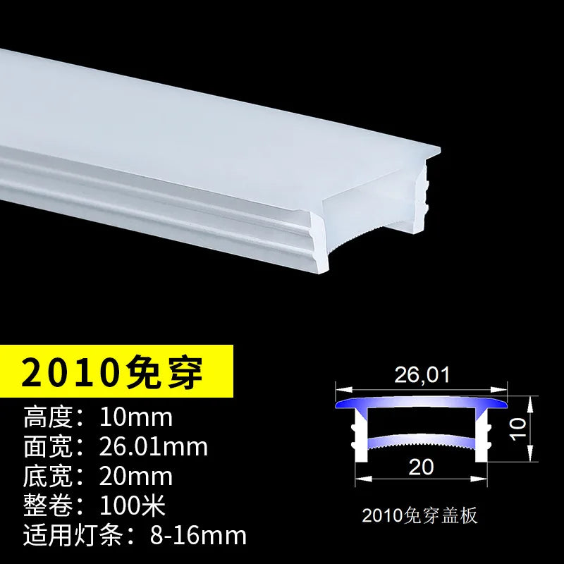 1-10M LED Neon Rope Tube Recessed Silicone Diffuser Channel For WS2811 RGB Indoor Decor Outdoor Waterproof Flexible Strip Light