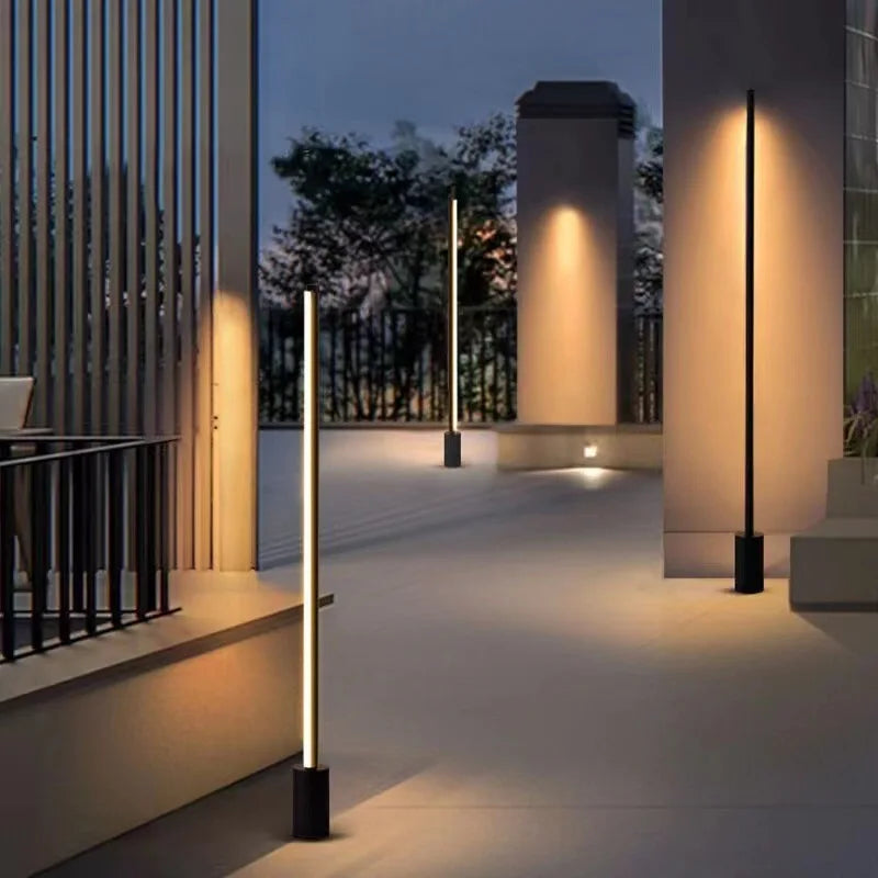 New Arrival Modern Outdoor LED Long Lawn Light Waterproof IP65 110V 220V LED Street Lamp For Villa Garden Park Landscape Adorn