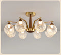 Wabi Sabi Glass Chandeliers For Dining Tables Living Room Kitchen Office Coffee Hanging Lamp Nordic Home Decor Ceiling Lights