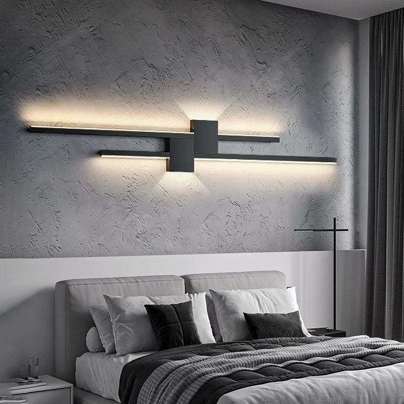 DINDALLED Modern LED Wall Lamp Bedside Sconce for Bedroom Living Room Hallway Home Decor