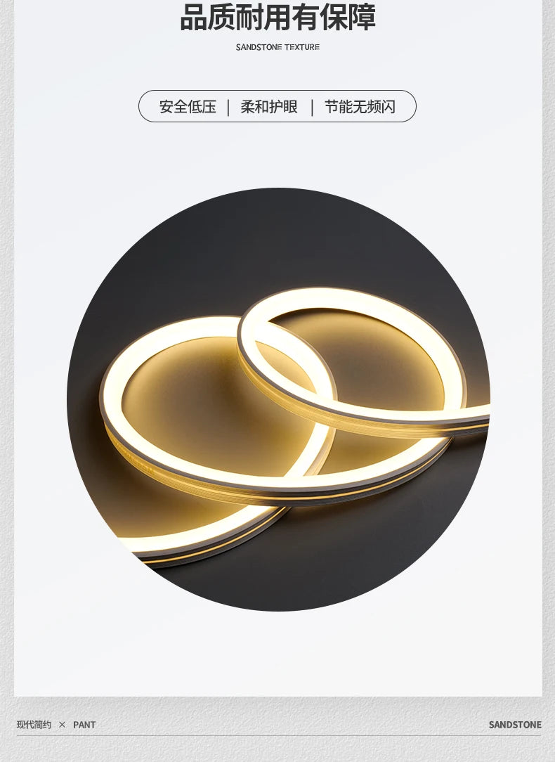 2024 Hydroponic green decorative painting background cream senior living room hanging painting sandstone new LED lights