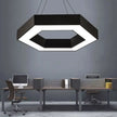 Modern minimalist geometric pendant lights, for dining room, gymnasium, LED hollow pendant lights, supermarket circular lights