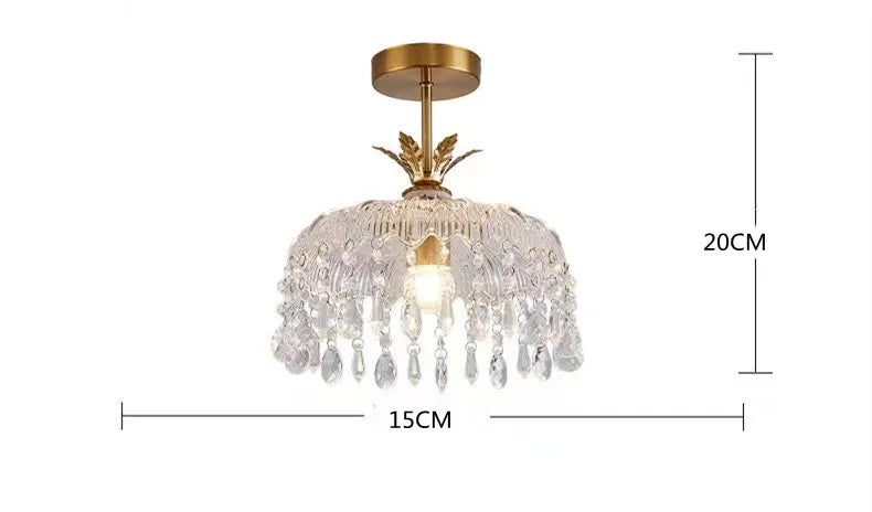 Modern Creative led crystal chandelier hallway chandeliers E27 bulb led lamps Indoor crystal led lustre chandeliers