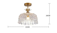 Modern Creative led crystal chandelier hallway chandeliers E27 bulb led lamps Indoor crystal led lustre chandeliers