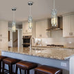 Crystal Pendant Lamp American Industrial-style Home Décor Lighting Fixtures for Kitchens, Dining Rooms, Parlor and Bedrooms