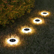 1/4PCS Solar Outdoor Lights 14LED Waterproof Lawn Lamp,360° Floor Lighting  for Garden Yard Driveway Patio Camping Summer Decor