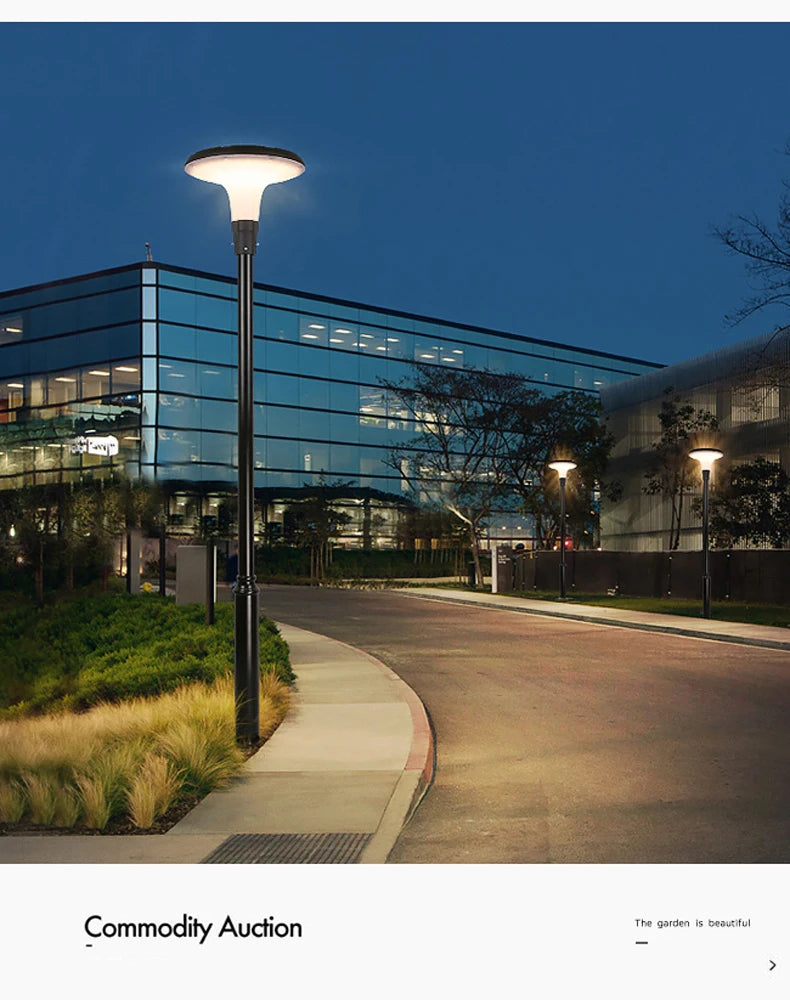Modern Aluminum Garden Lamp Outdoor Ultra-Bright Home Outdoor Waterproof Garden Villa Community Park Landscape Street Light