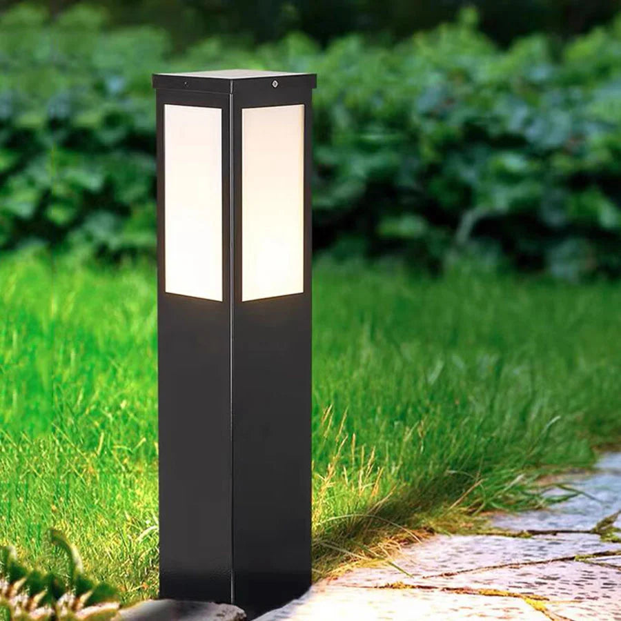 E27 Outdoor Path Light 40/60/80CM Pathway Post Light Waterproof Landscape LED Bollard Lighting Garden Backyard Lantern Lawn Lamp