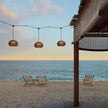 Outdoor Japanese Waterproof Rattan Villa Courtyard Hanging Lamp Garden Dining Room Woven Pendant Light Living Room Home Decor
