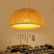 2025 Bamboo Pendant Lamps Hand Knitted Chinese Style Weaving Hanging Lamps 26cm Restaurant Home Decor Lighting Fixtures HOT