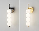 Nordic Wind Gourd Wall Lamp Minimalist LED Milky White Light For Living Room Study Bedroom Bedside Home Decoration Light Fixture