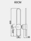 Modern Sconce LED Long Wall Light for Bedroom Living Room Surface Mounted Background Room Decor Wall Lighting Fixture