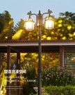Led Villa Garden Outdoor Waterproof Household Retro Double Head Community Outdoor Courtyard Street Lamp ≈230CM