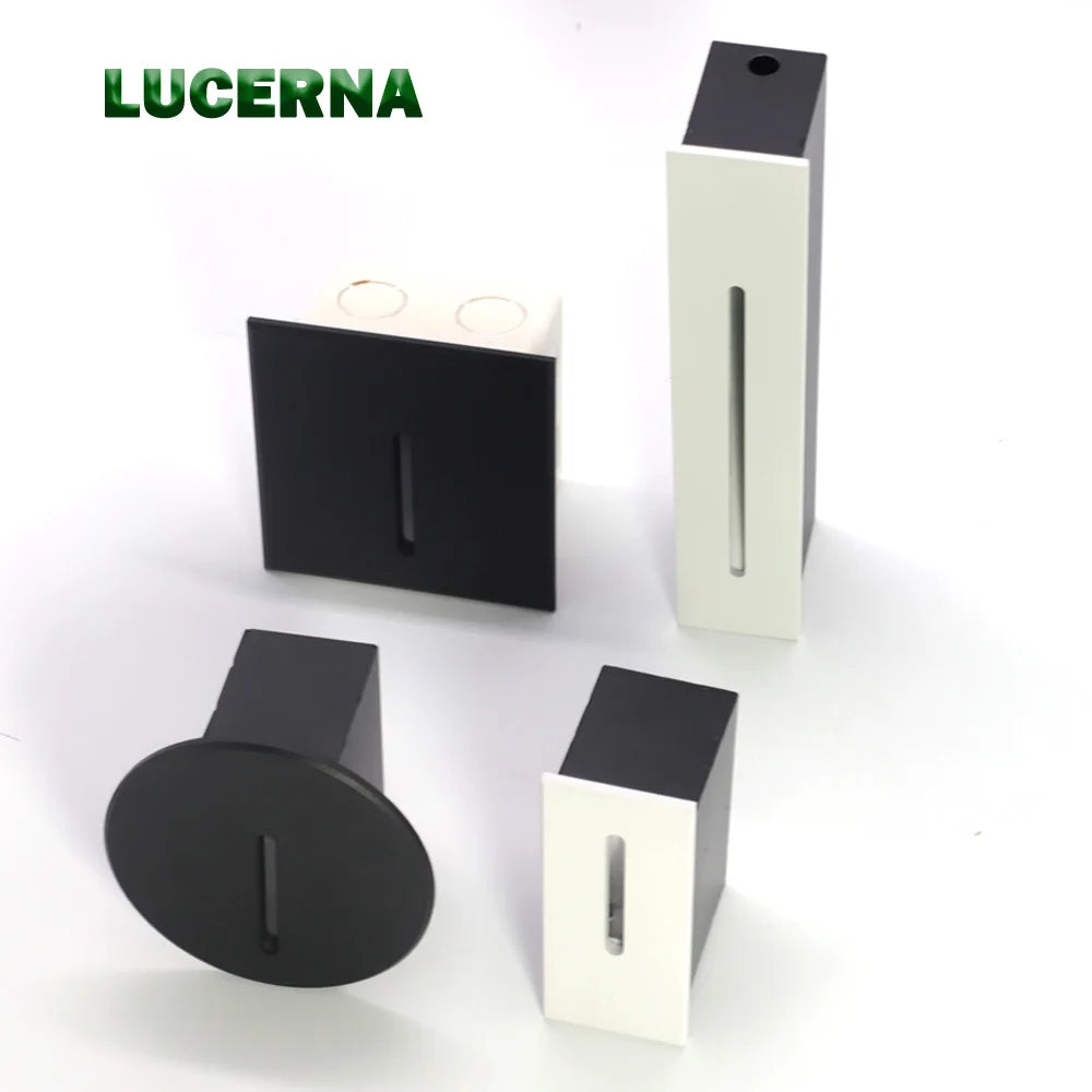 Led Recessed Step Lights Aluminum Embedded Wall Light Interior Nightlight for Stairway Hallway Lighting Living Room Decoration