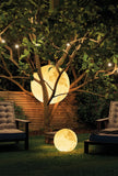 Resin Fiber Outdoor Lunar Lawn Lamp Round Waterproof Atmosphere Lamp Garden Ground Plug Landscape Lighting