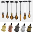 Retro Pendant Lights E27 110V 220V Socket Vintage Aluminum ceiling Light Bedside multicolour chandelier Light Industrial Lamp