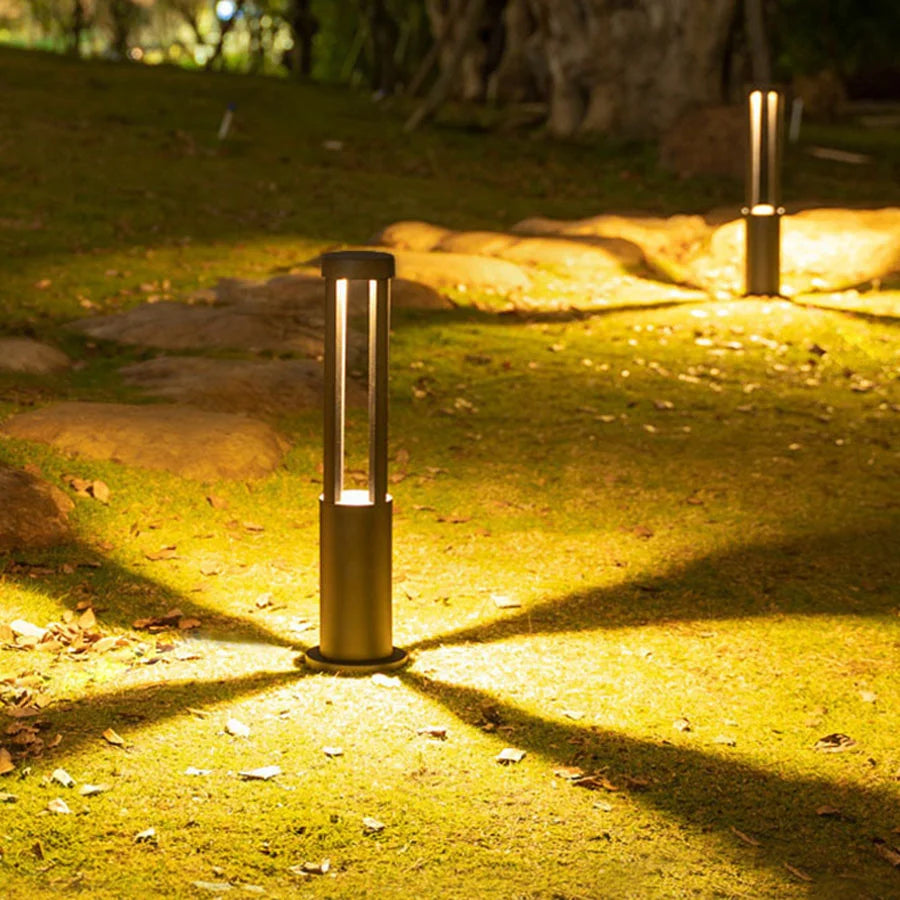 Outdoor Landscape Lawn Lamp Waterproof Villa Garden Courtyard Stand Pole Light Modern Park Community Post Lamp Led Bollard Light