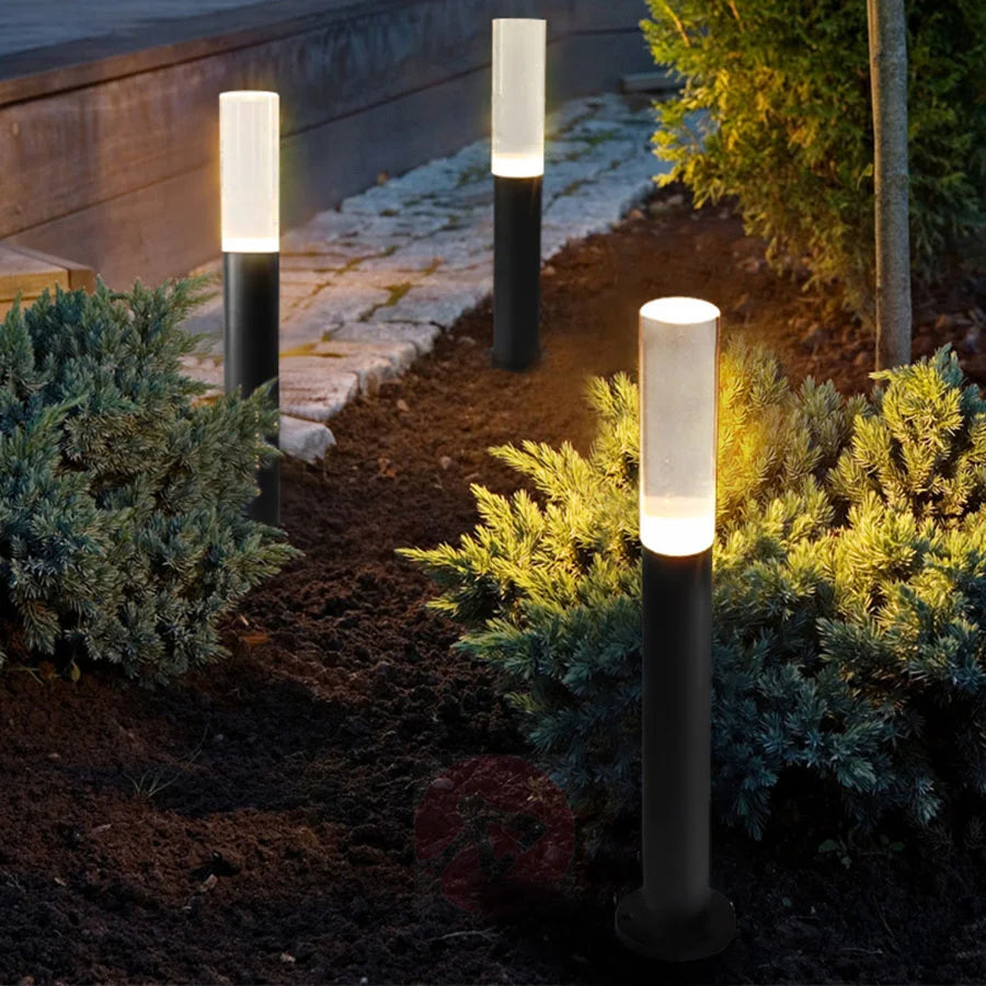 Outdoor Waterproof Acrylic LED Lawn Lamp 50/70CM Aluminum Pillar Garden Path Light Landscape Lawn Lights AC85-265V