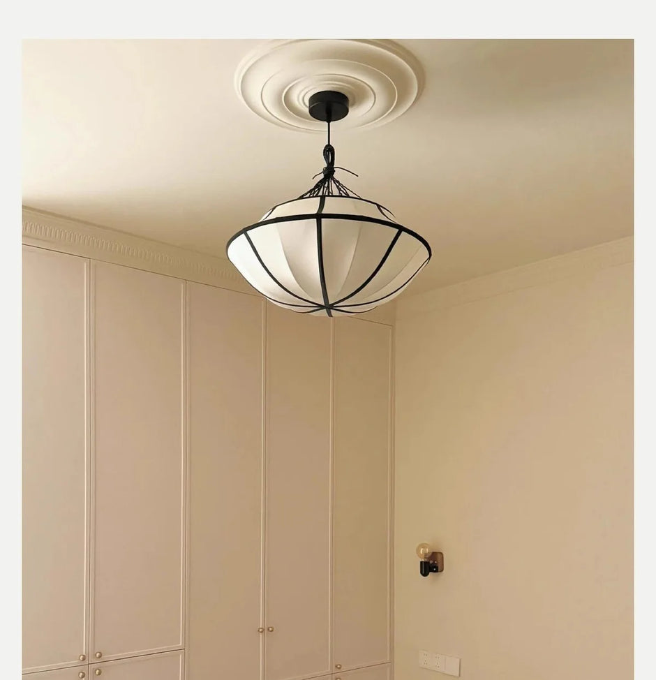 Japanese silk pendant light Art Decor Oi Soi ufo umbrella lamp LED chinese lantern Living Room Study office unique bedroom light