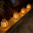 Creative New LED Solar Plastic Lantern Outdoor Waterproof Courtyard Villa Garden Decoration Atmosphere Lighting Fixtures