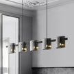 2026 Pendant Light For Bedroom Living Room Kitchen Dining Table Bar Home Decor Modern LED Glass Tile Suspension Lamp Smoke Gray