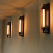 American Flute Wall Lamp Unique LOFT Restaurant Bar Grill Hallway Iron Wall Light Rustic Industrial Decor Edison Bulb Fixture