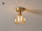 Modern Pendant Ceiling Lamp with Glass Shade for Kitchen Aisle Balcony Bedroom Home Art Deco Led Ceiling Lights Fixtures E27
