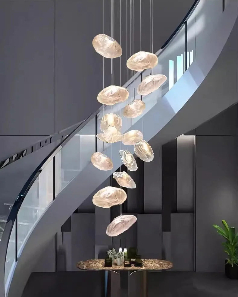Nordic home decoration, stair chandelier, living room and dining room Pendant lights, ceiling light, indoor lighting